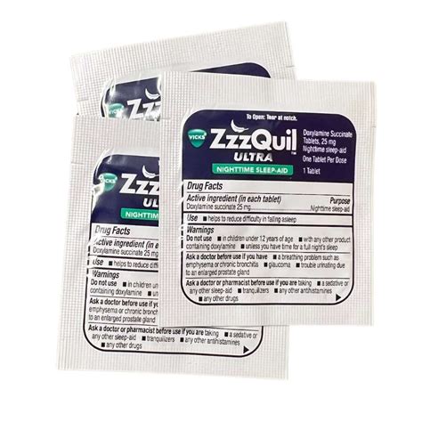 Zzzquil Ultra Nighttime Sleep Aid Single Dose Pack of 8 - Impressions ...