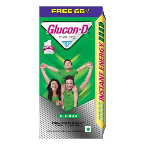 Glucon-D Regular Glucose Powder(75g+ 50g, Refill)| For Tasty & Healthy ...