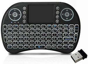 IC PLUS Mini Wireless Keyboard and Mouse(Touchpad with Backlight) with ...