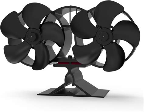 EJTILAI Wood Stove Fan Heat Powered, 10 Blades Fireplace Fans with ...