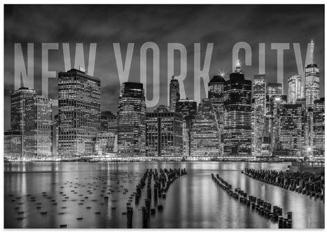 NEW YORK CITY Skyline Monochrome | Art Gallerie – ArtGallerie
