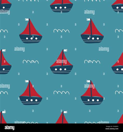 Vector hand-drawn cute seamless repeating childish simple pattern with ...