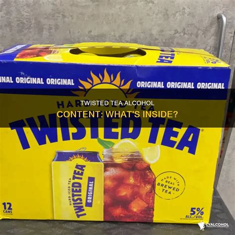 Twisted Tea Alcohol Content: What's Inside? | CyAlcohol