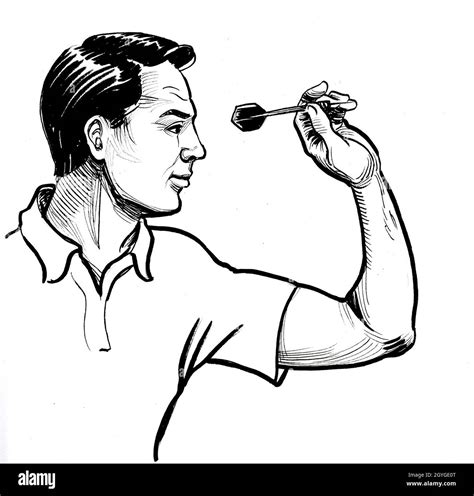 Man throwing dart hi-res stock photography and images - Alamy