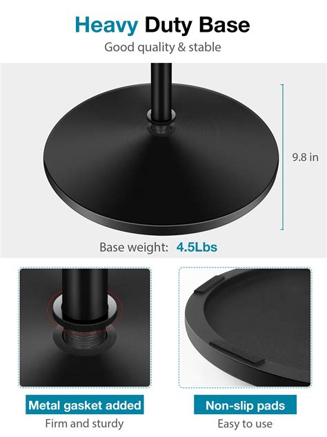 Snapklik.com : InnoGear Mic Stand, Microphone Stand Floor Detachable ...