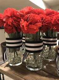 Image result for Red Centerpieces for Parties