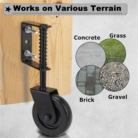 Auxdee 4.3 Inch Heavy Duty Fence Gate Wheel with Universal India | Ubuy