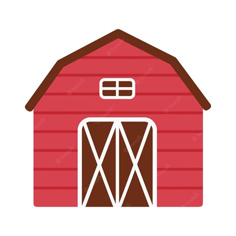 Barn Clipart Vector Cartoon Farm Barn Clipart Red House Cartoon House ...