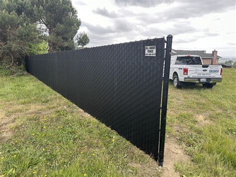 Black Viewguard plus chainlink-min (1) | All About Fence