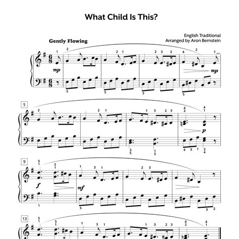 What Child Is This - Piano Sheet Music | Intermediate | Free PDF Download
