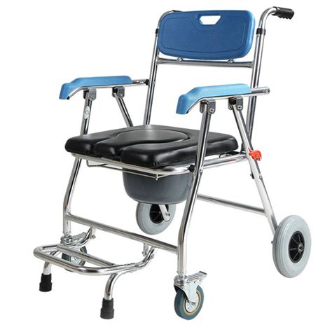 Buy Wheeled Shower Commode Chair, Toilet Chair Toilet Seat with Wheels ...