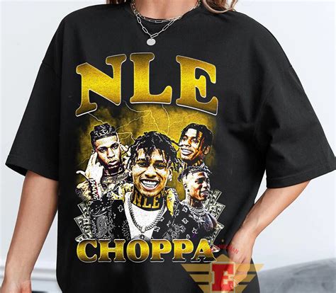 Nle Choppa T Shirt, Unisex Rap Hip Hop Shirt, Nle Choppa Merch, Nle ...