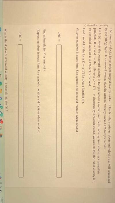 Image result for Terminal Velocity Examples