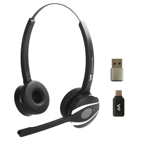 VT UC Bluetooth-Headset with Dongle&Adapter - Wireless headphone with ...