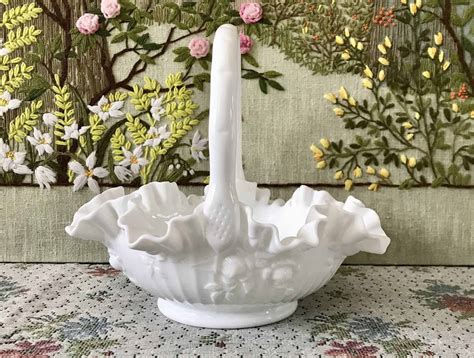 Antique Milk Glass Basket Value (Identification & Price Guides)