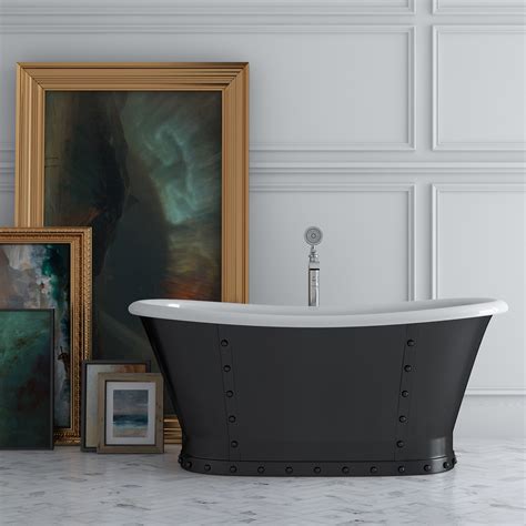 Lusca - Black | Cast Iron Freestanding Bathtubs - Acritec Industries
