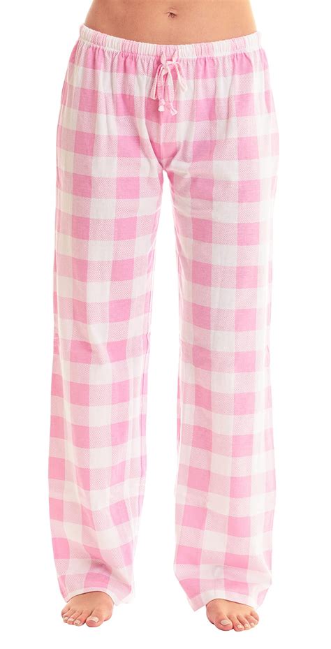 Just Love Women's Buffalo Plaid Pajama Pants Sleepwear - Medium, Pink ...