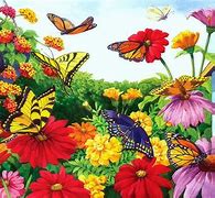 Image result for Butterfly Garden Cartoon
