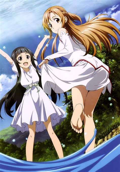 Sword Art Online, Yui & Asuna, official art | Anime | Sword art online ...