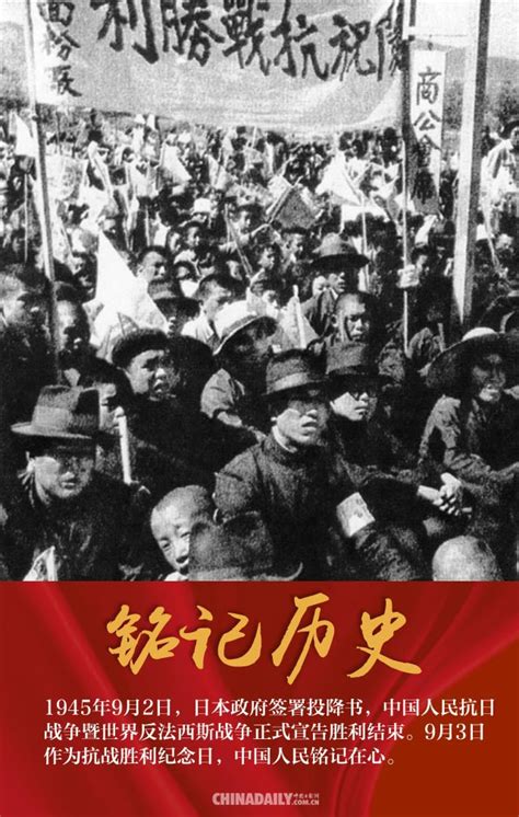 【海报】纪念抗日战争胜利75周年 | 铭记历史 继往开来|历史_新浪新闻