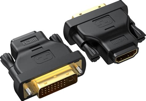 Amazon.com: RyzzRooa DVI to HDMI Adapter 2-Pack, Bidirectional Female ...