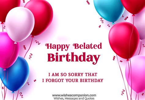 100+ ways to Say Belated Happy Birthday Wishes, Messages, Greetings ...