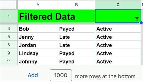 Image result for Google Sheets Filter Report