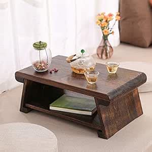 Byjccar CHABUDAI Japanese Antique Tea Table Folding Legs Asian Floor ...