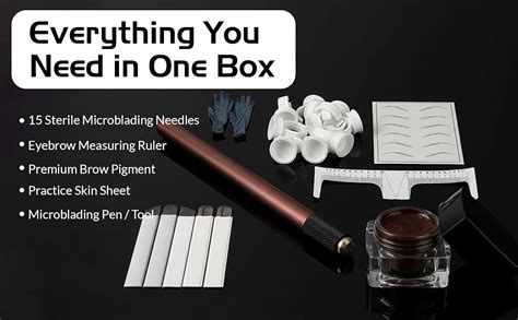 Tattoo Gizmo Eyebrow Microblading Kit Eyebrow Tattoo Set With 15 ...