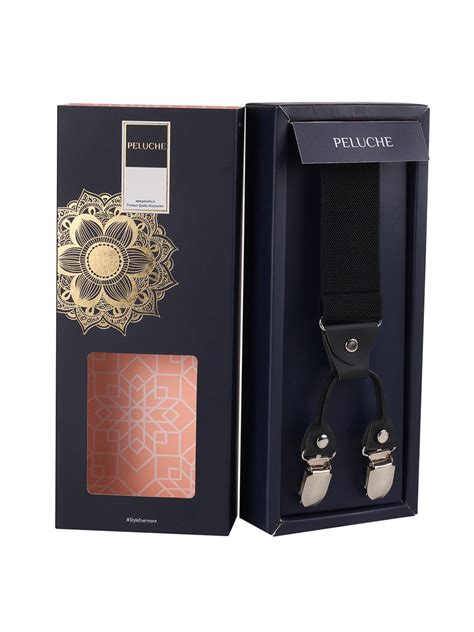 Buy Peluche Novelist Charmer Black Suspender for Men online @ www ...