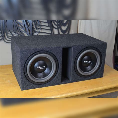 CT Sounds Dual 12 Inch Vented Subwoofer Box Design