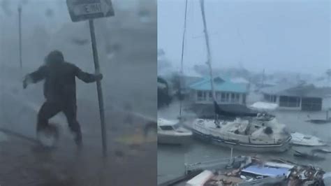 风急浪涌！飓风“伊恩”登陆美国佛罗里达州 汽车被淹游轮街上漂|美国|伊恩|汽车_新浪新闻