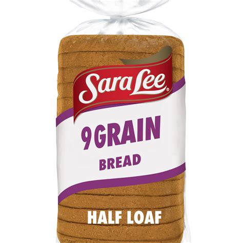 Sara Lee 9 Grain Bread, Half Loaf, 12 oz, Whole Grain Bread, Bag ...
