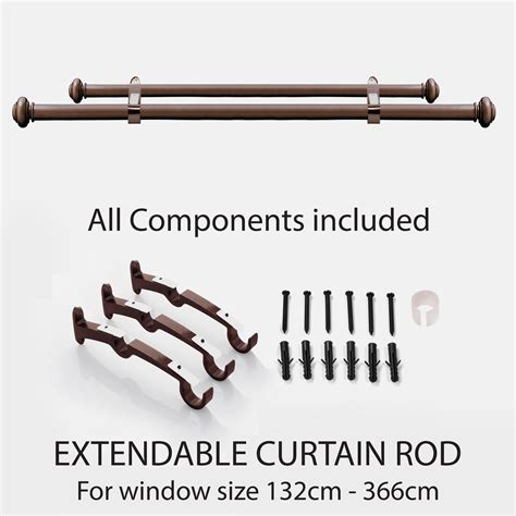 Buy Extendable Window Curtain Rod & Brackets Online for Home decor ...