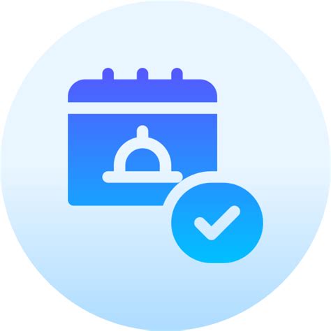 Reservation - Free holidays icons