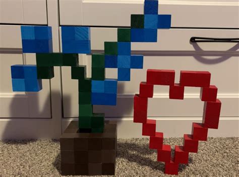 made my gf a blue orchid! : r/Minecraft
