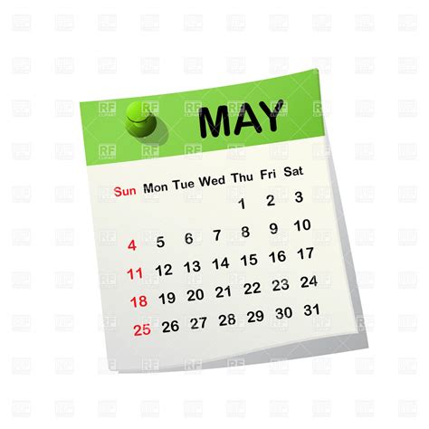May Calendar Heading Clipart Clip Art Library Clipartix