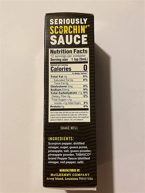 Tabasco Scorpion Sauce 2 fl. oz. Two Pack - Spicy Hot Sauce Duo - 2 Fl ...