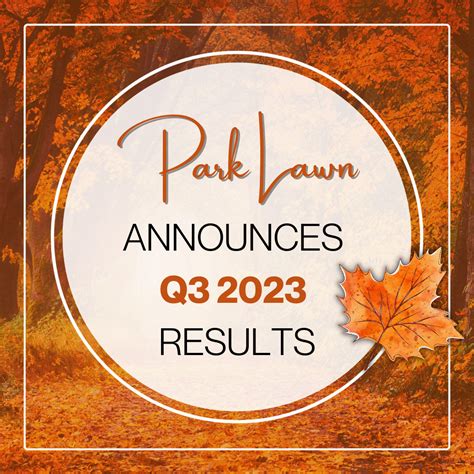 Park Lawn Corporation Announces Q3 2023 Results | Park Lawn Corporation