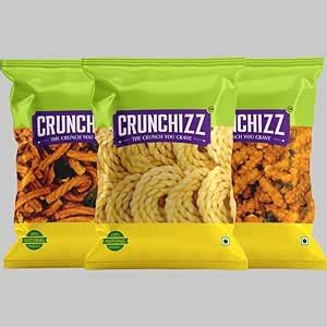 CRUNCHIZZ - 3 in 1 CHAKLI COMBO I GHEE Murukku, RICE Murukku, TOMATO ...