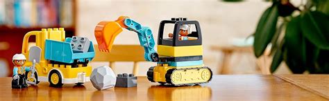 LEGO 10931 DUPLO Town Truck & Tracked Excavator Construction Vehicle ...