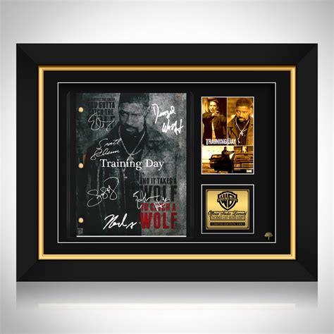Training Day Movie Script Limited Signature Edition Custom Frame | RARE-T