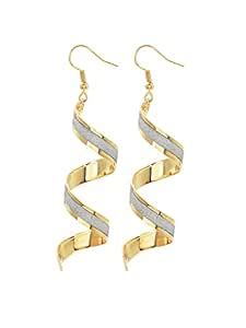 Yellow Chimes Dangler Earrings for Women Fashion Golden Long Danglers ...
