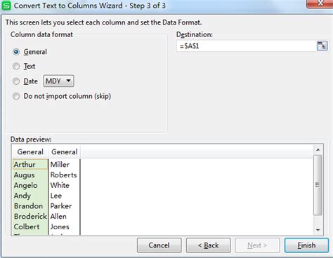 Image result for Convert Text to Column Wizard