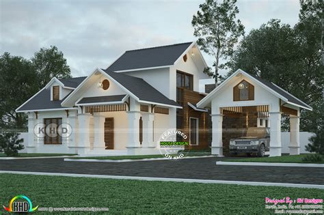 Single Slant Roof House Elevations