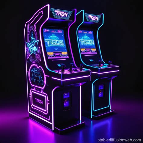 Tron Arcade Game Cabinet | Stable Diffusion Online