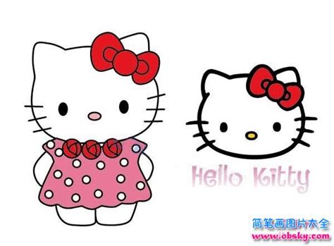 hello kitty简笔画图片 - 学院 - 摸鱼网 - Σ(っ °Д °;)っ 让世界更萌~ mooyuu.com