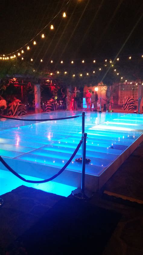 Pool With Lights Over Dance Floor