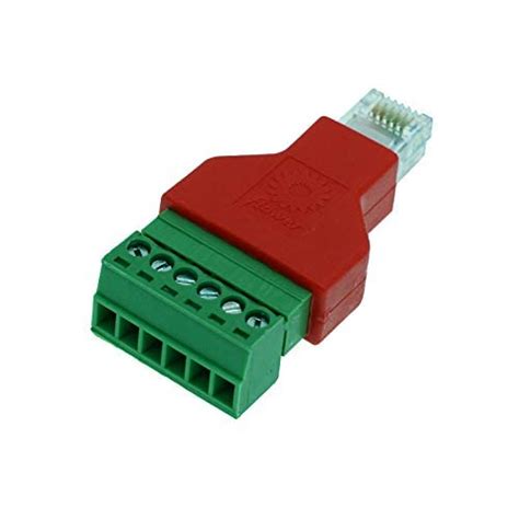 3NH® 5Pcs/Lot Color Rj12 6P6C To Secrw Terminal Block Connector Adapter ...