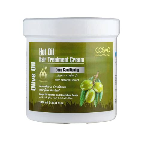 Buy Cosmo Hot Oil Hair Treatment Cream Olive Oil 1000ml | Deep ...